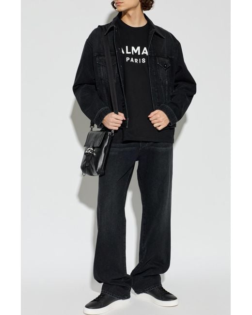 Balmain Black Denim Jacket for men