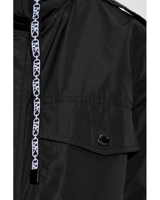 MICHAEL Michael Kors Black Parka With Hood