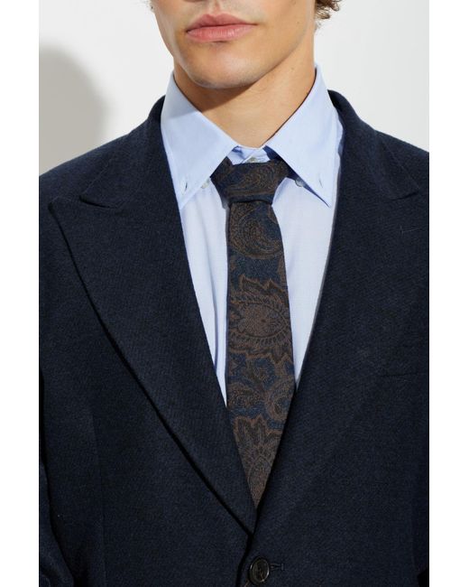 Etro Blue Silk Tie for men