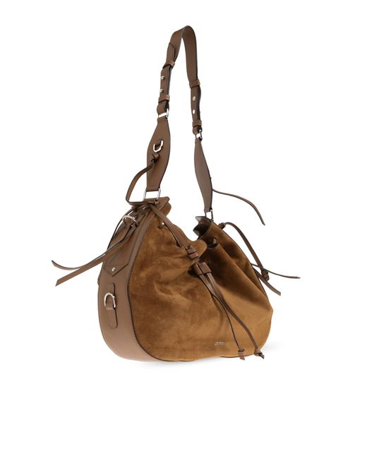 Isabel Marant Brown Suede Shoulder Bag 'Bolton Hobo'