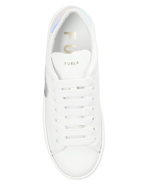 Furla White ‘Joy’ Sneakers
