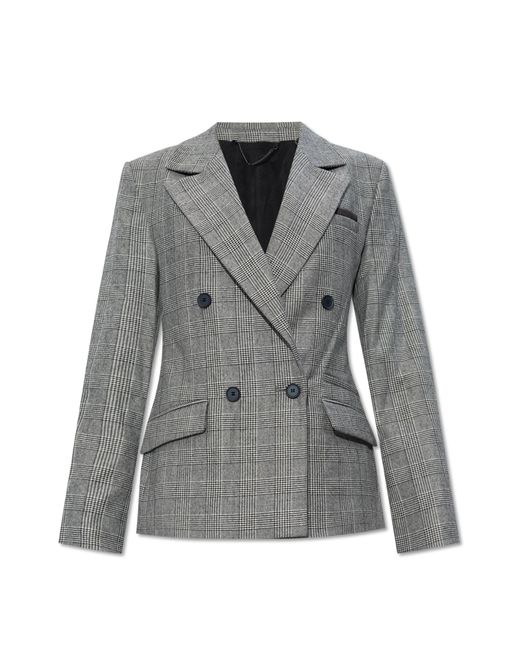 AllSaints Gray ‘Bea’ Checked Blazer