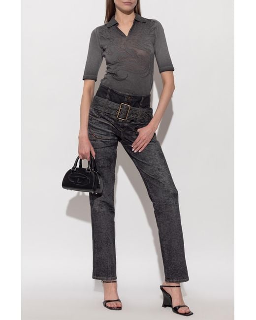 DIESEL Gray Polo 'T-Bea'