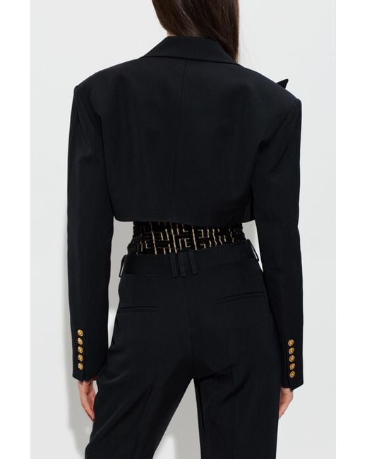 Balmain Black Wool Blazer