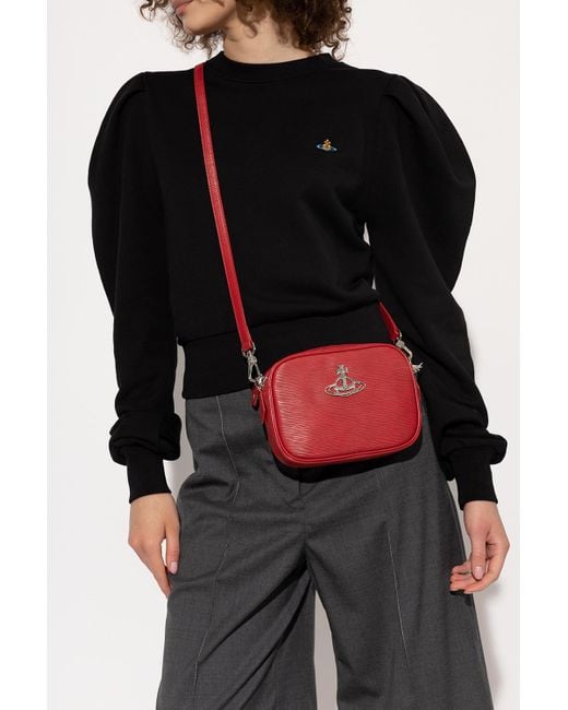 Vivienne Westwood Leather 'anna' Shoulder Bag in Red Lyst