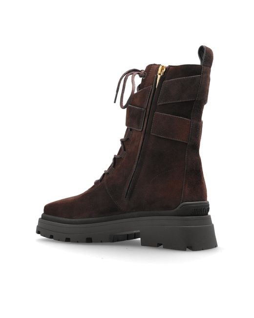 Jimmy Choo Brown Ankle Boots 'Noemi'