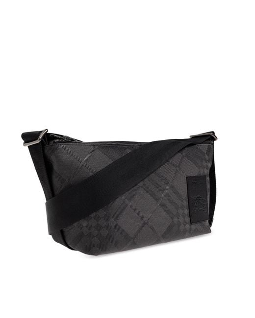 Burberry Black Shoulder Bag With Logo for men