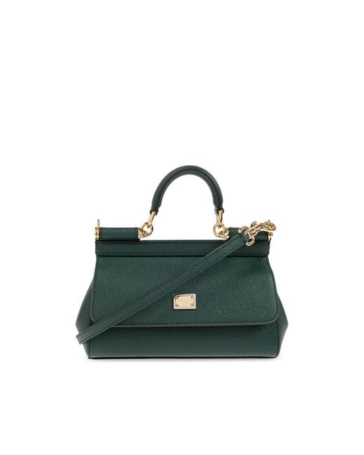 Dolce & Gabbana Green Handbag "Sicily Small"