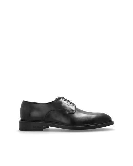 Paul Smith Black Leather Shoes for men
