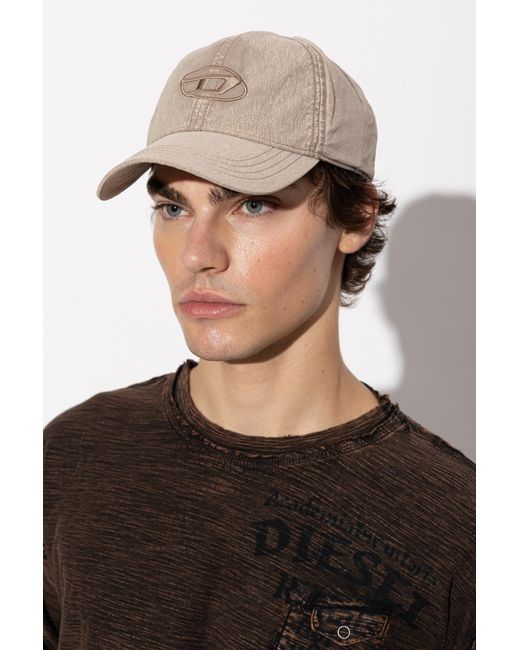 DIESEL Natural Cap With Visor 'C-Nyloff' for men