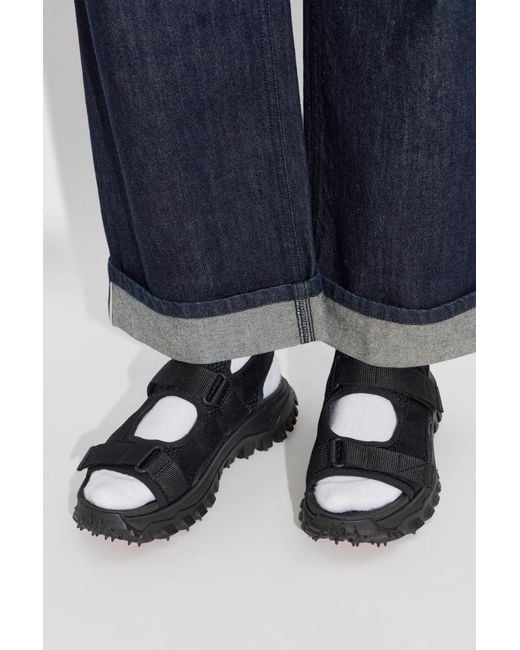 Moncler Black 'Trailgrip Vela' Sandals