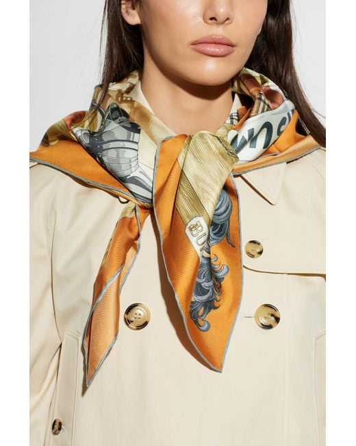 Burberry Metallic Silk Scarf
