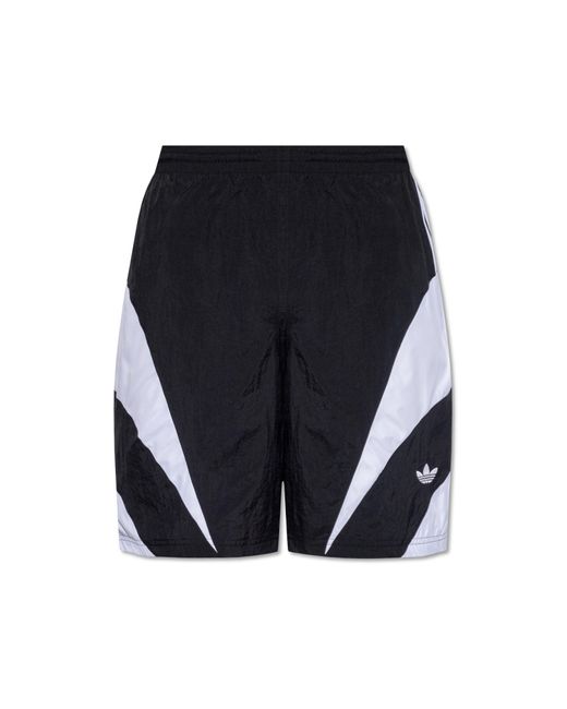 Adidas Originals Blue Shorts With Logo, for men