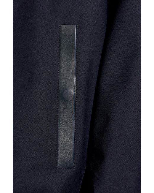 Yves Salomon Blue Reversible Hooded Jacket, for men