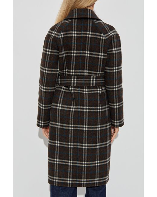 Burberry Blue Double-Sided Coat "Tunbridge"