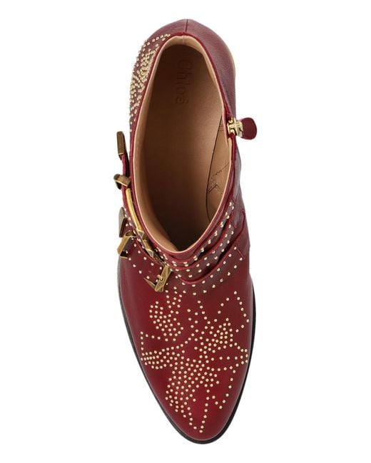 Chloé Brown Cowboy Boots "Susan"