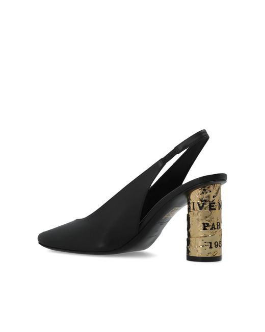 Givenchy Black Leather Heeled Shoes