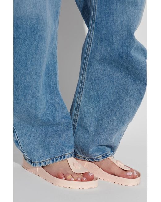 Birkenstock Pink "Gizeh Big Buckle Eva" Sandals