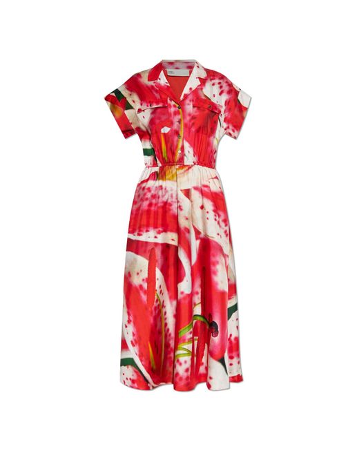Tory Burch Red Dress With Print