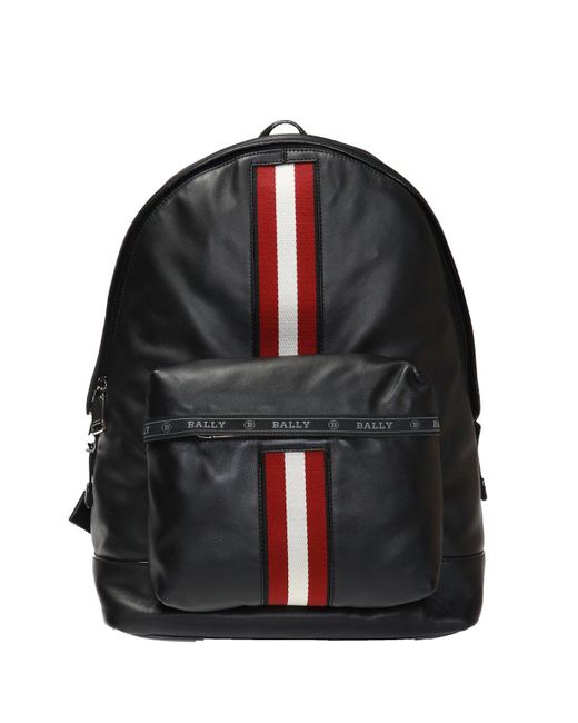 Bally Black 'harper' Backpack With Logo for men