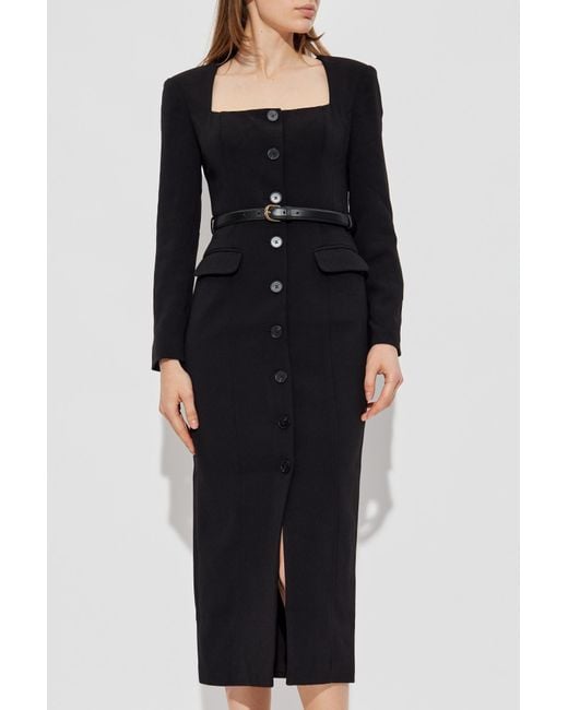 Self-Portrait Black Dress With Button Fastening