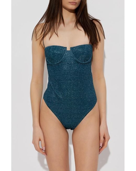 Oseree Blue One-Piece Swimsuit