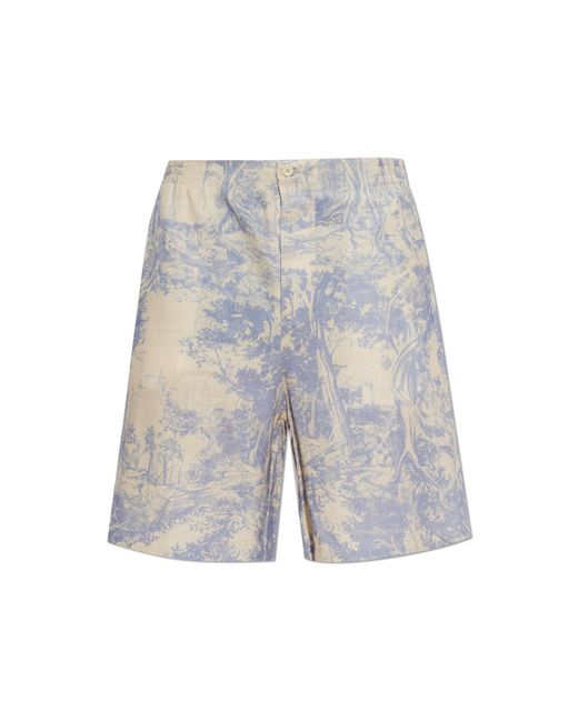 Off-White c/o Virgil Abloh White Printed Shorts for men