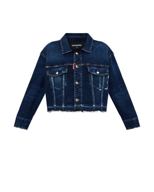 DSquared² Blue Denim Jacket With 'Vintage' Effect