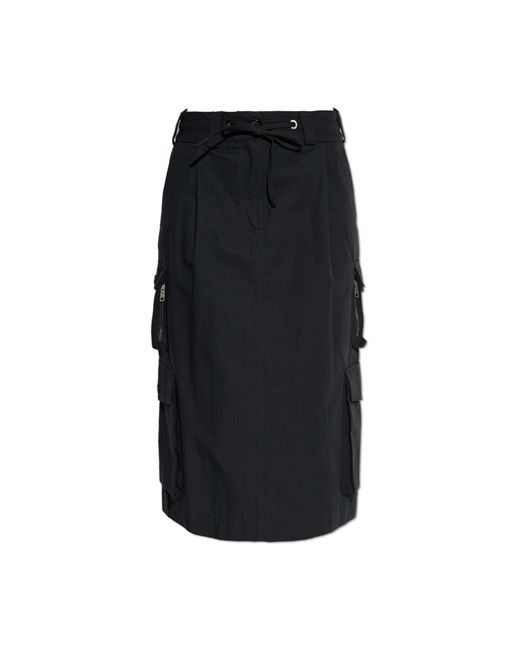 Dolce & Gabbana Black Cargo Skirt