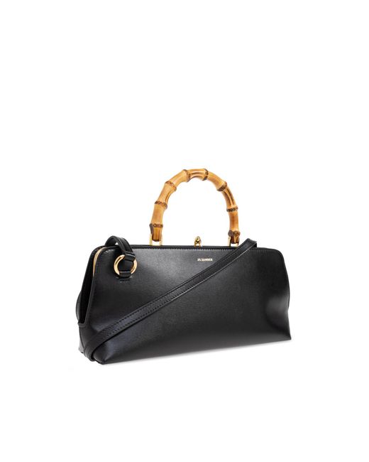 Jil Sander Blue Handbag Goji Bambo Small