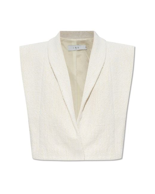 IRO White Tweed Vest 'Vilnia'