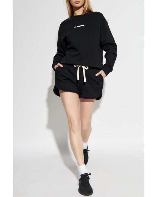 Jil Sander Black Logo Shorts