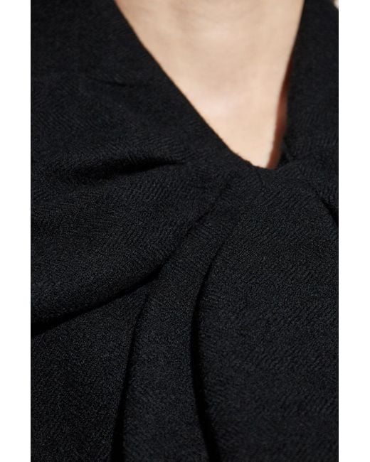 Comme des Garçons Black Short Jacket With Applique