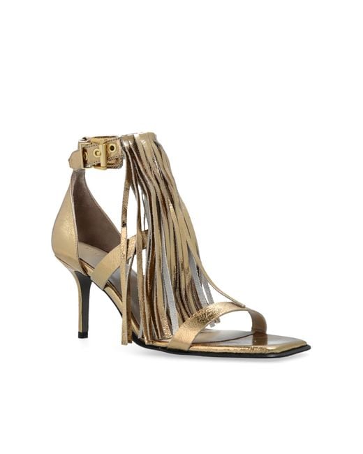 AllSaints White Paola Heeled Sandals