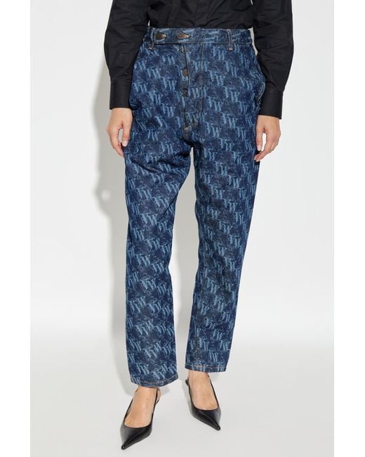 Vivienne Westwood Blue 'Baggy' Jeans With Logo