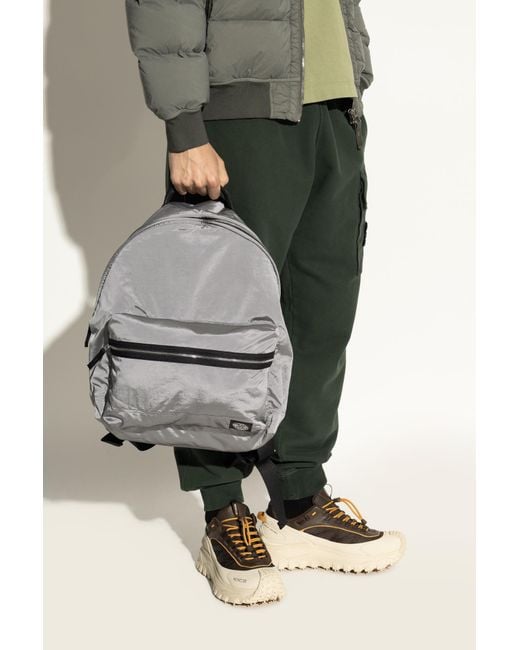Stone Island Gray Backpack With Logo for men