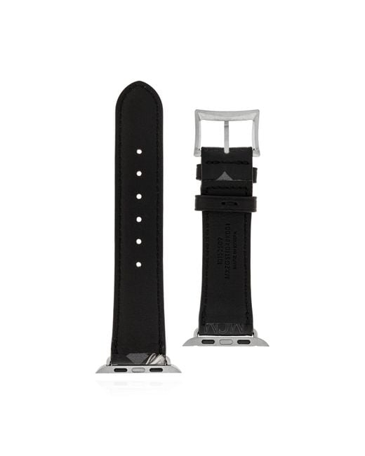 MCM Black Apple Watch Band for men