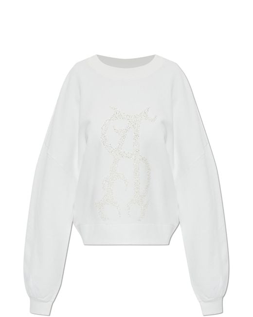 AllSaints White 'Reflex' Sweatshirt