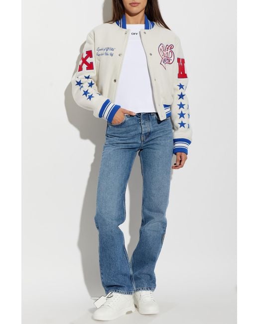 Off-White c/o Virgil Abloh White Ribbed Sleeveless Top