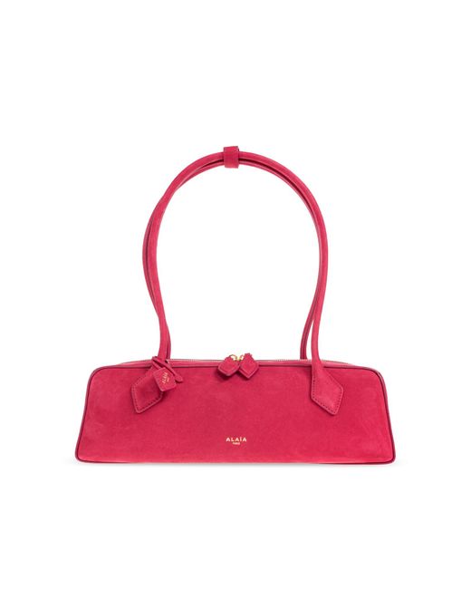 Alaïa Pink Shoulder Bag "Le E Teckel Medium"