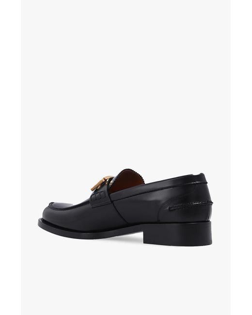 Versace Black ‘La Greca’ Loafers for men