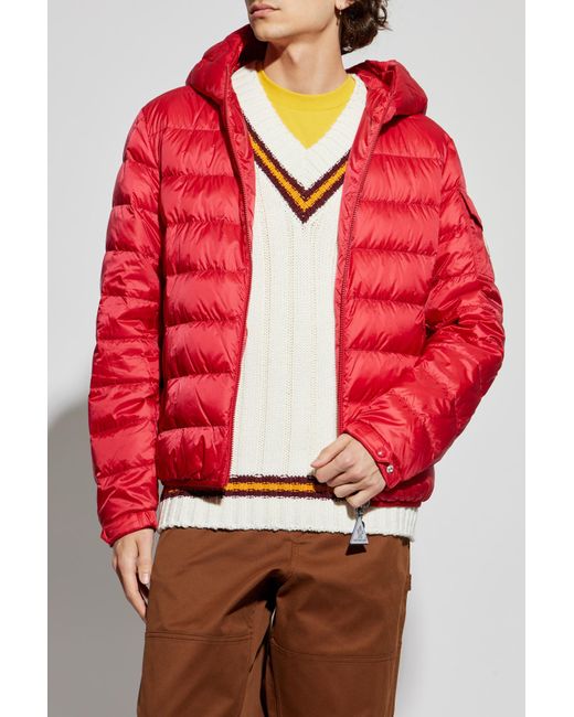 Moncler Red Down Jacket "Najan" for men