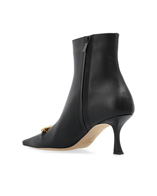 Jimmy Choo Black Heeled Ankle Boots Ryker Ab