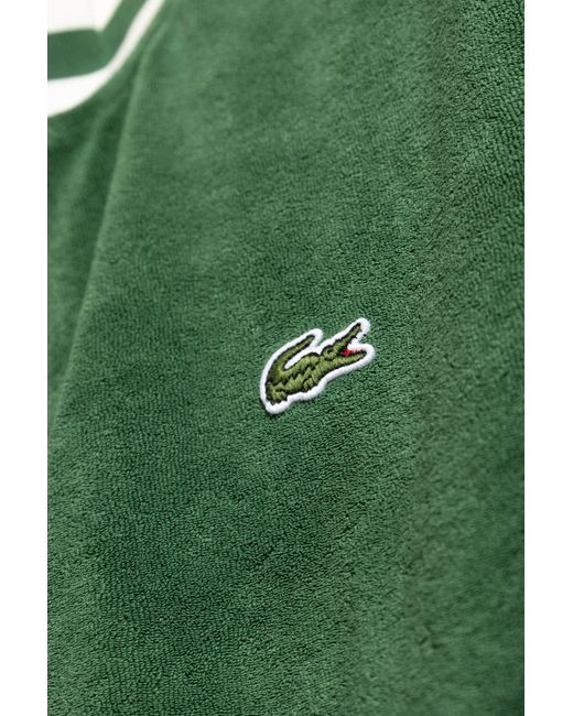 Lacoste Green Sweatshirt With Logo for men