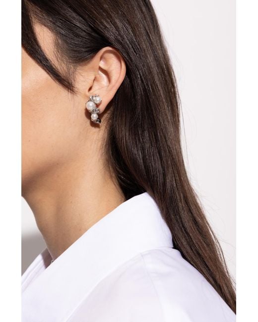 Givenchy Black Asymmetric Earrings