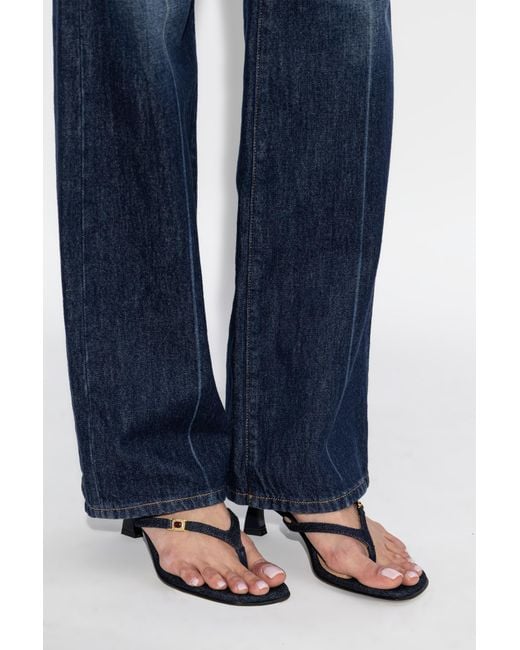 NODALETO Blue Heeled Mules