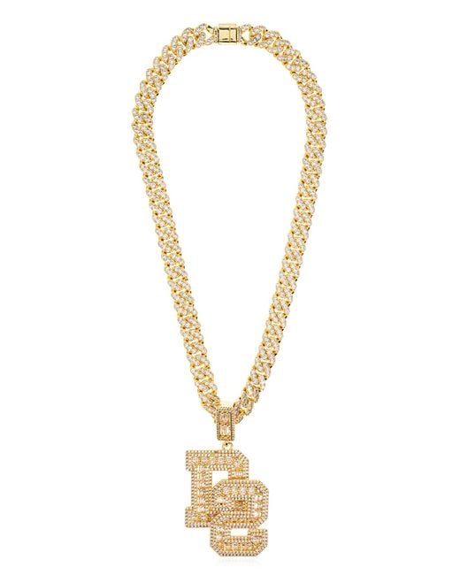DSquared² Black Necklace With Logo for men