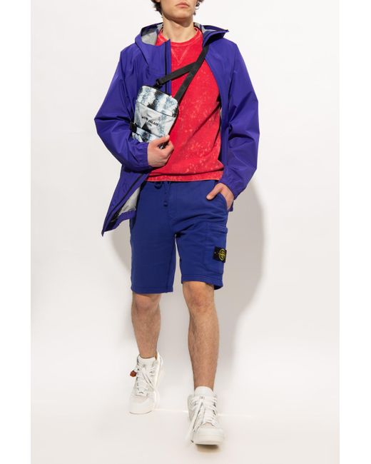Stone Island Jacket With Gore Tex Membrane In Purple For Men Lyst