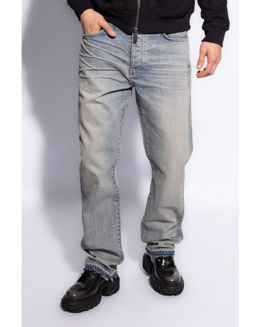Amiri Gray Jeans With Vintage Effect, for men