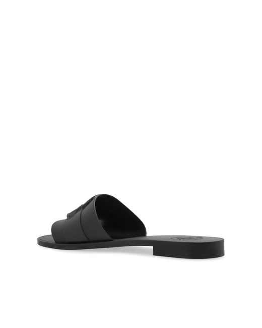 Moncler Pink Slides With Logo